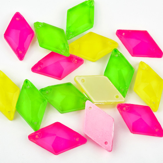 Hot Sale Normal Color Series Shine Rhombus Shape Glass Crystal Sew on Rhinestone for Performance Costumes